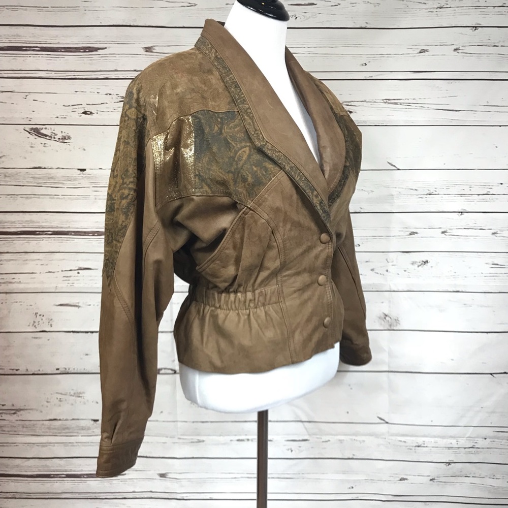 Vintage LEather Jacket Size S GUC - Picture 4 of 8